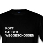 Kopf sauber weggeschossen